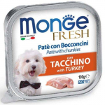 Monge Fresh Pate With Turkey m&auml;rgtoit k&otilde;ikidele t&otilde;ugudele, 100 g