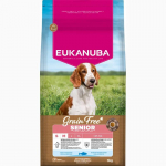 Eukanuba Senior Small & Medium, Grain Free, Ocean Fish kuivtoit koertele, 3 kg