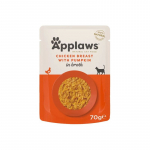 Applaws Chicken Breast With Pumpkin t&auml;isv&auml;&auml;rtuslik m&auml;rgtoit t&auml;iskasvanud kassidele kanaliha ja k&otilde;rvitsaga, 70 g