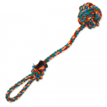 Dog Fantasy Rope Ball Tugger puuvillane k&ouml;iem&auml;nguasi koertele palliga ja aasaga, 35 cm