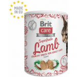 Brit Care Cat Snack Superfruits Lamb t&auml;iends&ouml;&ouml;t kassidele, lambalihaga ja kookosp&auml;hkliga, teraviljavaba, 100 g