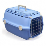 Stefanplast Transp.bokss Horizon 1 metallustega uks (pastellsinine/ sinine), m&otilde;&otilde;tmed cm 48 x 32 x 30h