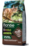 Monge BWILD CAT Grain Free ADULT Buffalo with Potatoes and Lentils teravaba kuivtoit kassidele p&uuml;hvli, kartuli ja l&auml;&auml;tsedega, 1.5 kg