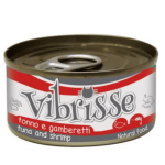 Vibrisse Natural Tuna And Shrimp konservid kassidele tuunikala ja krevettidega, 70 g