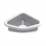 StefanPlast Sprint Corner nurgeline kassiliivakast, hall/valge, 56x40x14 cm