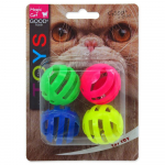 Magic Cat Toy Slotted Ball With Sound m&auml;nguasi kassidele heliga, 3,75 cm, 4 tk.