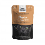 Four Friends Adult Chicken m&auml;rgtoit kassidele kanaliha kastmes, 85 g
