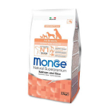 Monge All Breeds Puppy & Junior L&otilde;he ja riisiga kuivtoit k&otilde;ikide t&otilde;ugude kutsikatele, 2,5 kg