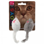 Magic Cat Toy Plush Mice Rattle & Catnip m&auml;nguasi kassidele kassipipra ja kr&otilde;bisejaga, 11 cm, 2 tk.