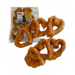Hau&Miau Rawhide Hearts Wrapped In Chicken toornahast maiused koertele, 10 cm, 500 g