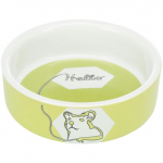 Trixie Hello Comic Hamster keraamiline kauss n&auml;rilistele, 90 ml/&oslash; 8 cm