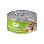 Four Friends Tuna & Vegetables konserv kassidele tuunikala ja k&ouml;&ouml;giviljadega, 85 g