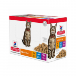 Hills Science Plan Cat Adult 1-6 with Chicken, Ocean Fish, Beef m&auml;rgtoit t&auml;iskasvanud kassidele, 12x85g