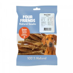 Four Friends Natural Snacks Beef Tripe maius koertele, kuivatatud veise k&otilde;hud, 100 g