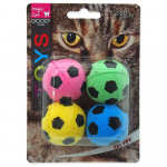 Magic Cat Toy Sponge Soccer Ball vahupallid kassidele, 4 tk., 3,75 cm