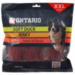 Ontario Soft Duck Jerky pehme maius koertele pardilihaga, 500 g