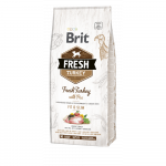 Brit Fresh Turkey Pea Adult Fit & Slim kuivtoit t&auml;iskasvanud koertele kaalukontrolliks, kalkuni ja hernestega, 12 kg