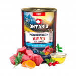 Ontario Adult Monoprotein Beef Pate With Carrots konservid koertele, monoproteiin pasteet porganditega, 400 g
