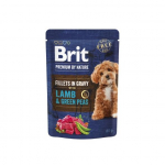 Brit Premium By Nature Lamb&Green Peas In Gravy konservtoit koertele, lambalihaga ja roheliste hernestega kastmes, 85 g