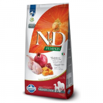 Farmina N&D Dog Grain Free Adult Medium Maxi teraviljavaba kuivtoit keskmist ja suurt t&otilde;ugu t&auml;iskasvanud koertele vutiliha, k&otilde;rvitsa ja granaat&otilde;unaga, 12 kg