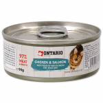 Ontario Adult Chicken Pieces And Salmon konservid t&auml;iskasvanud kassidele, 95 g