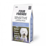 Four Friends Sensitive Lamb & Rice gluteenivaba kuivtoit tundlikele koertele lambaliha ja riisiga, 3 kg