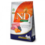 Farmina N&D Natural & Delicious Dog Grain Free Adult Mini lambaliha, mustika ja k&otilde;rvitsaga teraviljavaba t&auml;iss&ouml;&ouml;t v&auml;ikest t&otilde;ugu t&auml;iskasvanud koertele, 2.5 kg