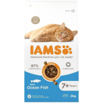 IAMS Cat Senior Ocean Fish kuivtoit t&auml;iskasvanud kassidele &uuml;le 7 aasta vanuses ookeani kalaga, 2 kg