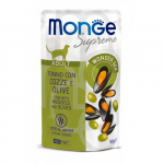 Monge Supreme Adult Cat Tuna With Mussels&Olives t&auml;iskasvanud kasside m&auml;rgtoit tuunikalaga, merekarpide ja oliividega, 80 g