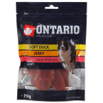 Ontario Soft Duck Jerky pehmed pardiliha t&uuml;kid koertele, 70 g