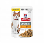 Hills Science Plan Sterilised Adult with Chicken m&auml;rgtoit steriliseeritud t&auml;iskasvanud kassidele, 12 x 85 g
