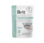 Brit Grain Free Veterinary Diets Urinary And Stress Relief raviotstarbeline toit kassidele uriinideede ja stressi toetamiseks, 85 g