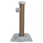 Magic Cat Paris Grey kraapimispost kassidele m&auml;nguasja ja pl&uuml;&uuml;sist alusega, 80 cm