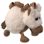 Dog Fantasy Lambswool Snuggle Animals pl&uuml;&uuml;sist m&auml;nguasi koertele piiksuva palliga, 15 cm, mix