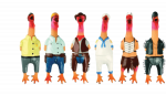 Flamingo Latekskana piiksuv m&auml;nguasi koertele, 24 cm