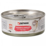 Ontario Kitten Chicken Pieces And Shrimp konservid kassipoegadele, 95 g