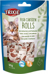 Trixie Premio Rolls With Chicken And Pollock Snack maius t&auml;iskasvanud kassidele, 50 g