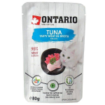 Ontario Pouch Tuna In Broth m&auml;rgtoit kassidele tuunikalaga kastmes, 80 g