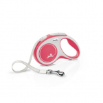 Flexi New Comfort S lintrihm koertele, 5 m, punane, kuni 15 kg