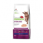 Natural Trainer Sterilised Adult White Meats&Pea kuivtoit t&auml;iskasvanud steriliseeritud kassidele valge liha ja herneste, 10 kg