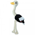 Dog Fantasy Recycled Toy Ostrich Vile ja saisevate tiibadega pl&uuml;&uuml;sist m&auml;nguasi koertele, 49 cm