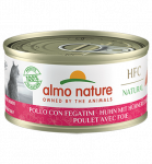 Almo Nature HFC Natural Kana ja Maks konservid kassidele, 70 g