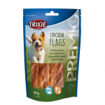 Trixie Premio Chicken Flags maiustus koertele, toornahast torukesed kanaga, ilma suhkru ja gluteenita, 100 g