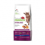 Natural Trainer Cat Sterilised Adult Salmon & Pea kuivtoit steriliseeritud t&auml;iskasvanud kassidele l&otilde;he ja herneste, 10 kg