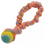 Dog Fantasy pol&uuml;puuvillane k&ouml;is-m&auml;nguasi koertele koos tennispalliga, 28 cm
