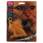 Magic Cat Toy A Door-Able Bouncing Mouse m&auml;nguasi kassidele loksutaja ja kassim&uuml;ndiga, riputatav uksele, pl&uuml;&uuml;s, hiire pikkus 9 cm