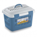 Stefanplast Transpordikast MIDI GULLIVER (taevasinine/valge) cm 45x33x33h