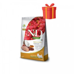 Farmina N&D Grain Free Adult Skin Coat Mini Quail Quinoa teraviljavaba kuivtoit v&auml;ikeste t&otilde;ugude t&auml;iskasvanud koertele nahale ja karvkattele, 100 g