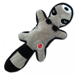Dog Fantasy Recycled Toy raccoon Vile ja saiseva sabaga pehme m&auml;nguasi koertele, 39 cm