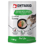 Ontario Herb Chicken With Shrimps, Rice And Rosemary konservid t&auml;iskasvanud kassidele, 80 g